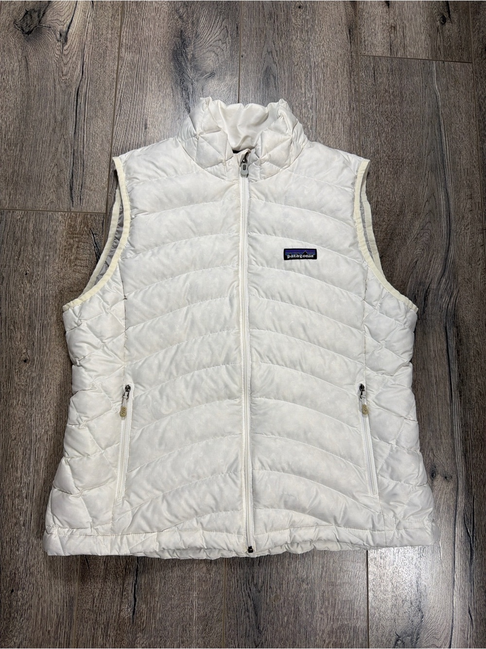 Patagonia Cream Quilted Puffer Vest